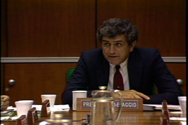 DiBiaggio's 1st Board Meeting, 1985