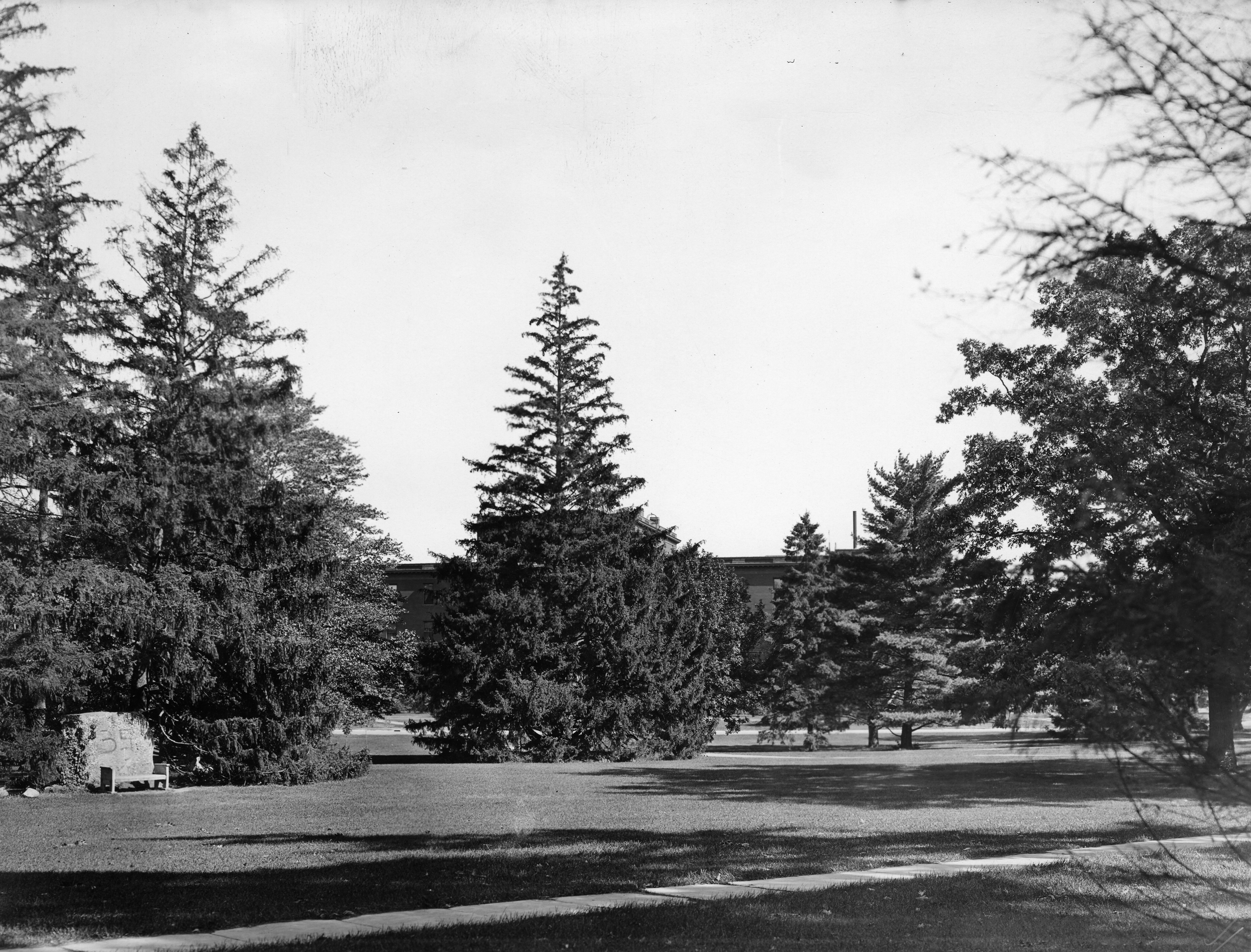 The Rock and Morrill Hall, ca. 1932