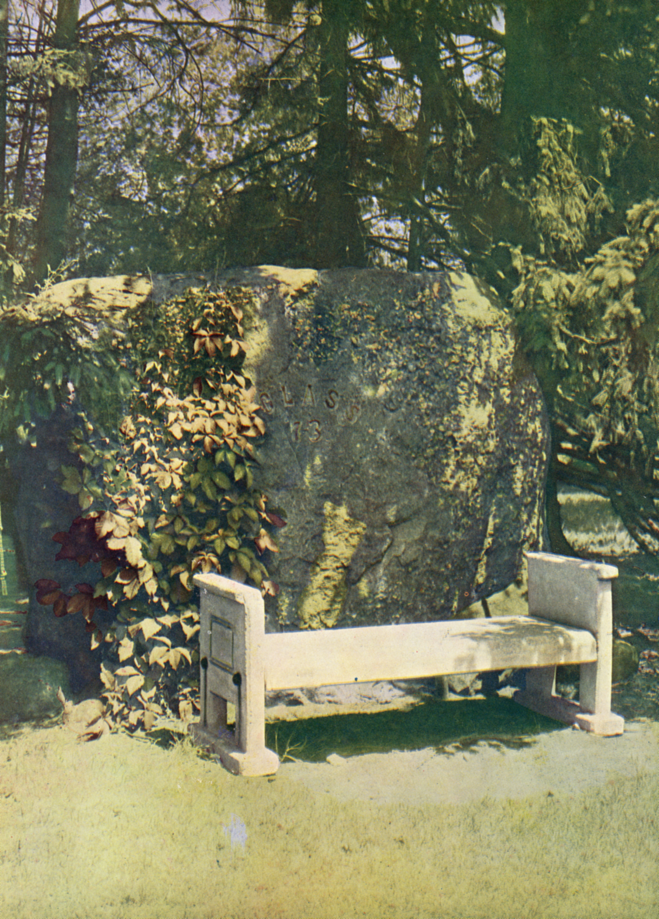 Colored Picture of the Rock, circa 1928