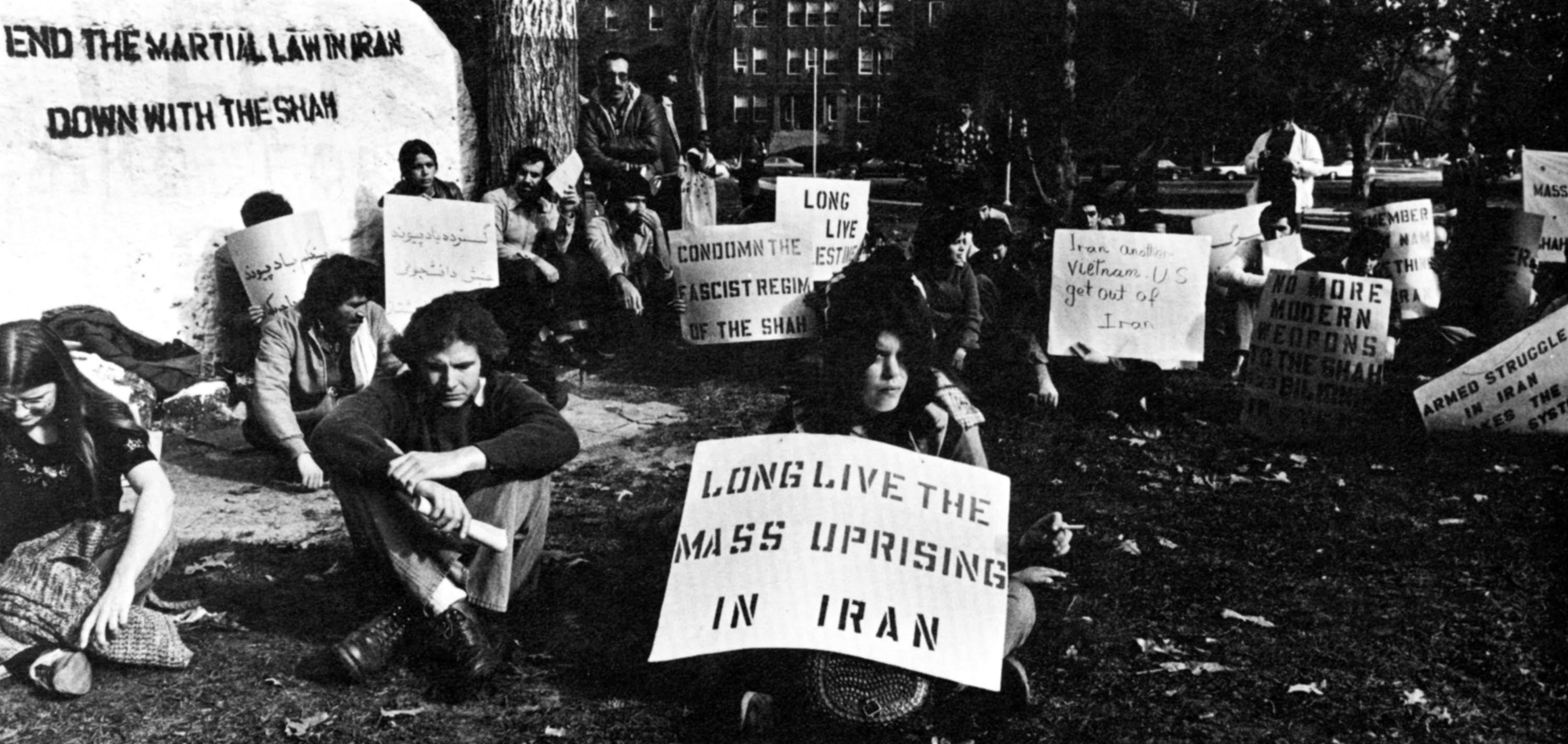 Students Protesting at the Rock, November 10, 1978