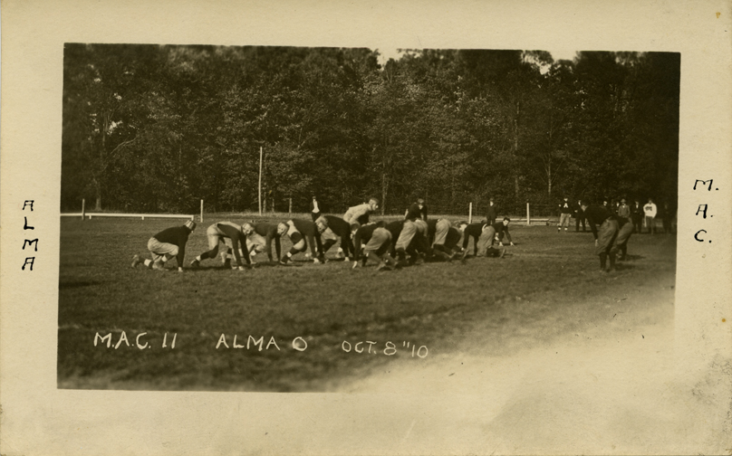 M.A.C. vs. Alma football game, 1910