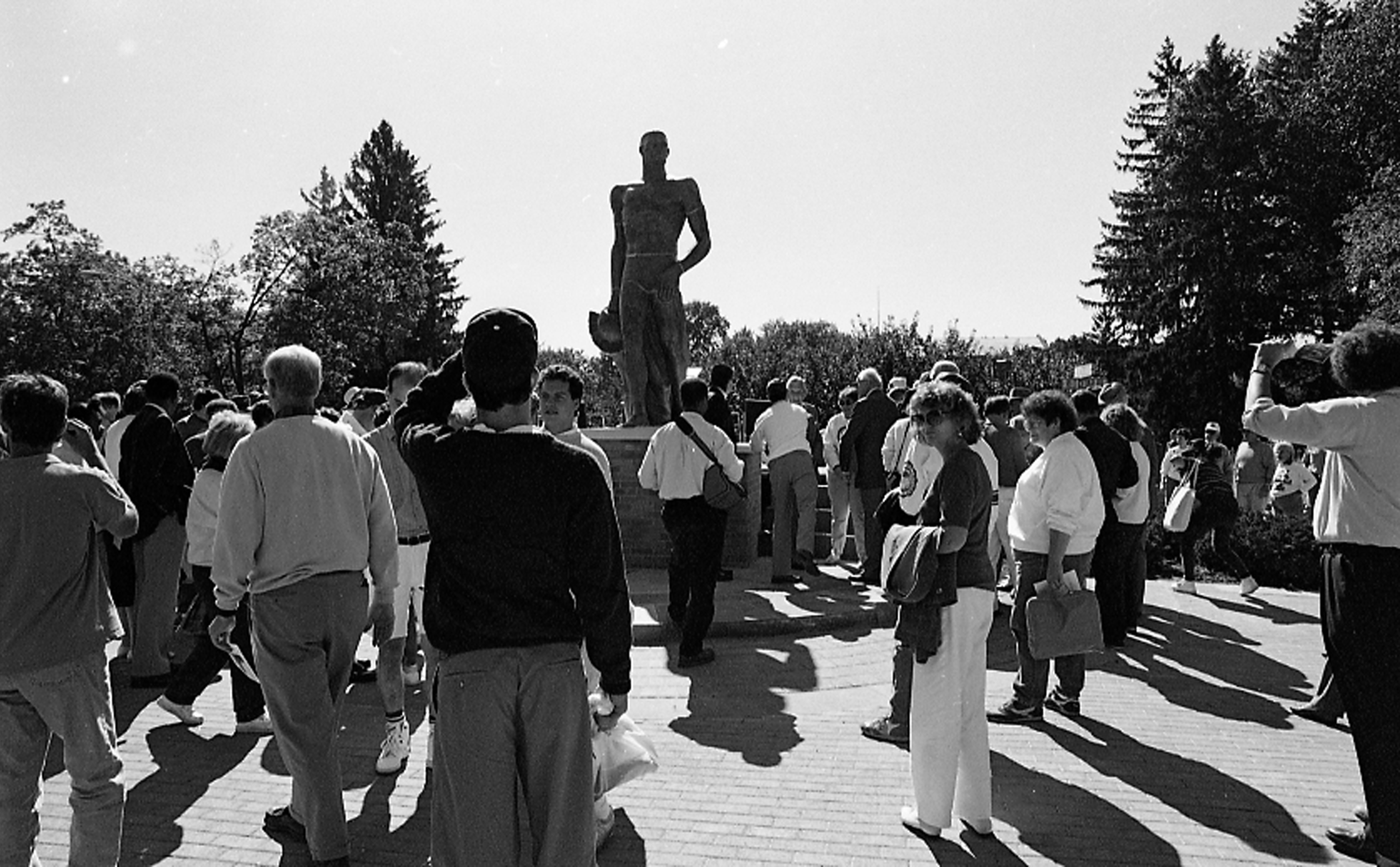 Rededication ceremony of Sparty, 1989