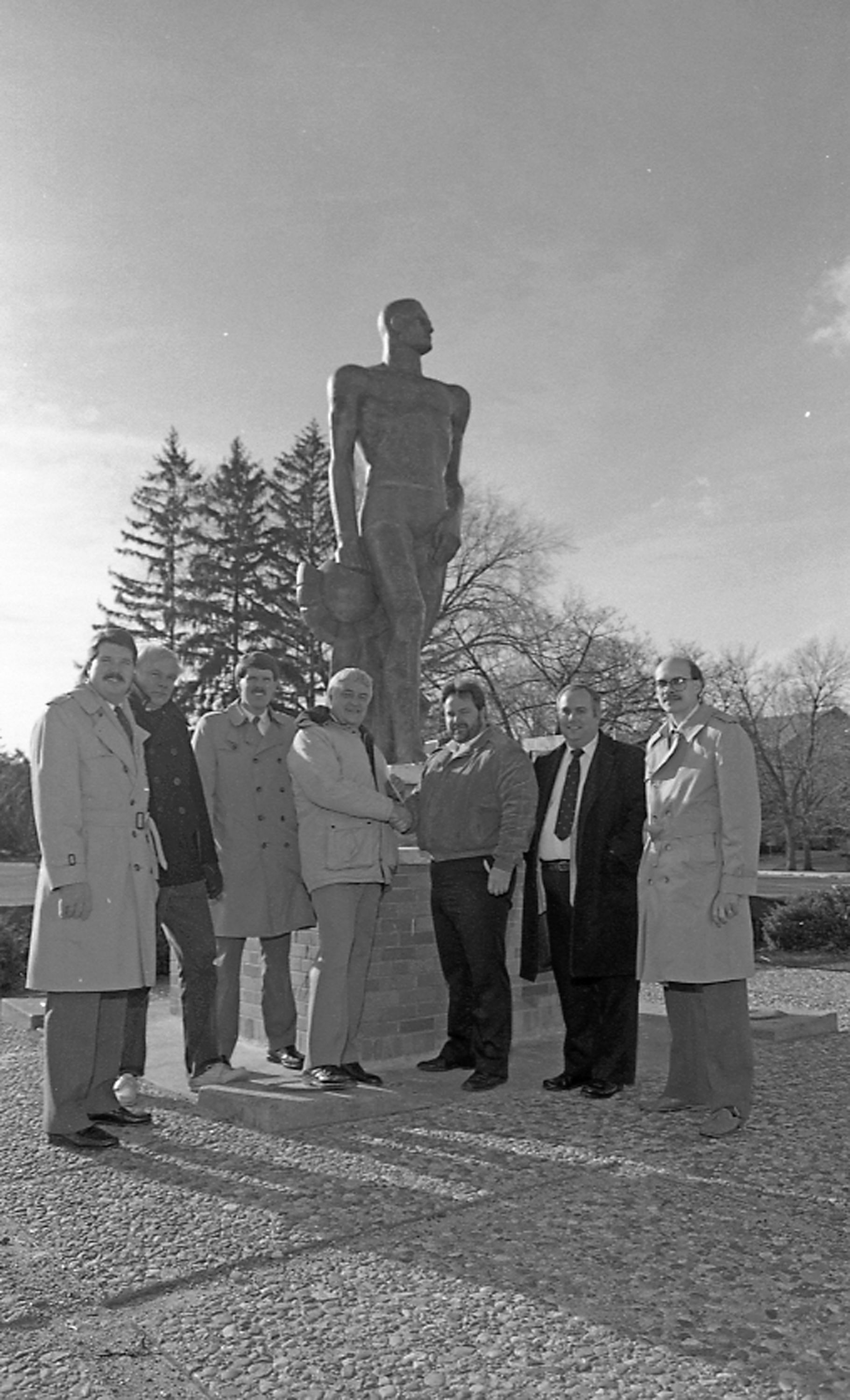 "Save Our Sparty" check presentation, 1988
