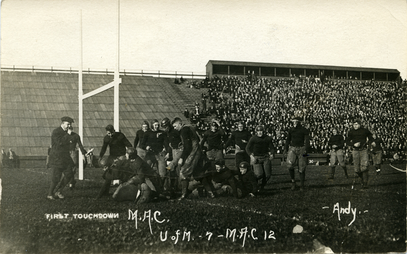 University of Michigan vs. M.A.C. football game, ca. 1913