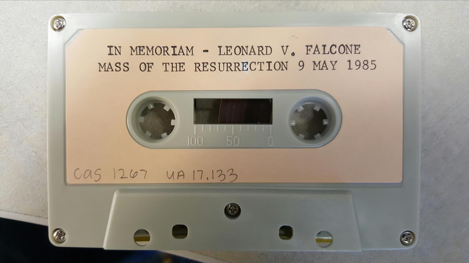 In Memoriam - Leonard V. Falcone; Mass of the Resurrection [side B], 1985