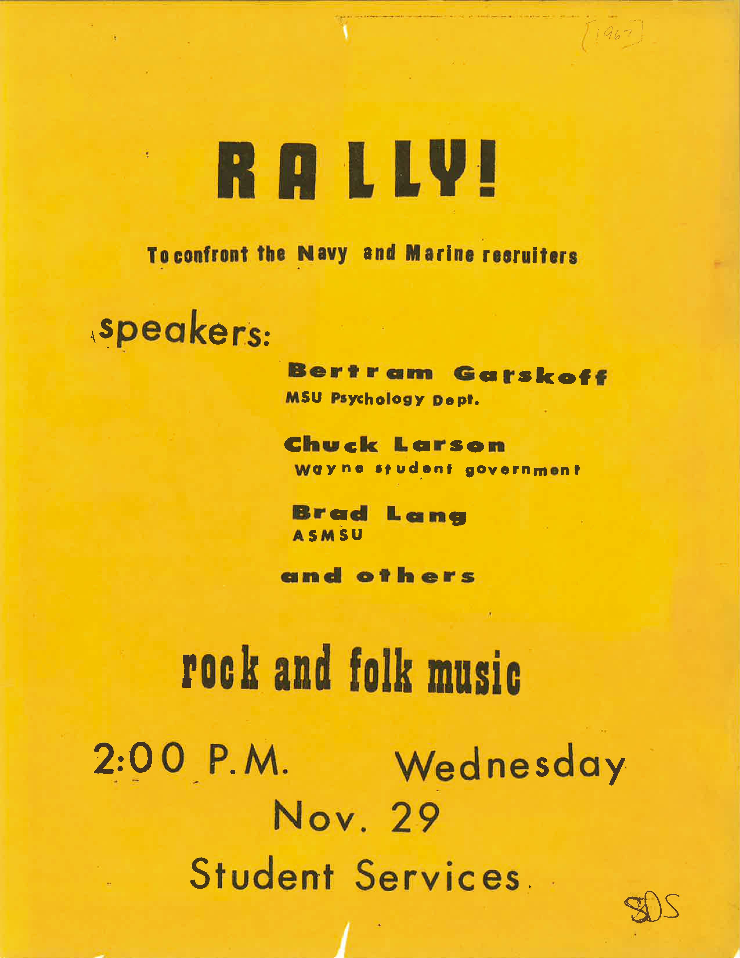 Anti-War Rally Leaflet