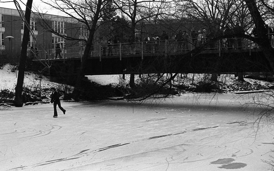 Ice Skating on the Red Cedar River