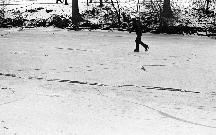 Ice Skating on the Red Cedar River