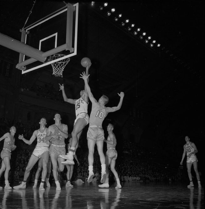 MSU vs. Wyoming University Basketball Game, December 21, 1955
