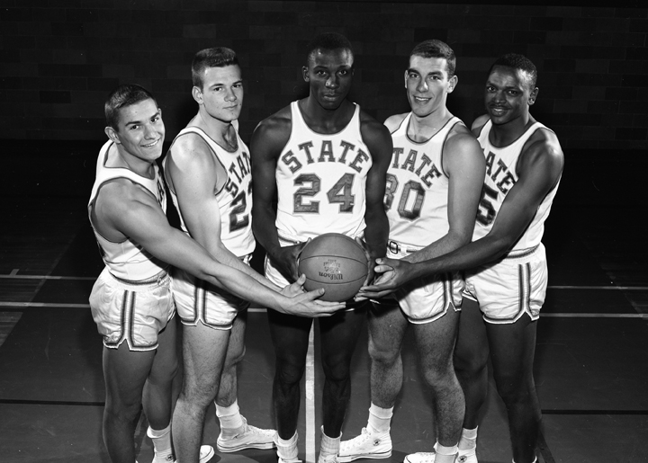 Starting Five of Men's Basketball Team, 1958