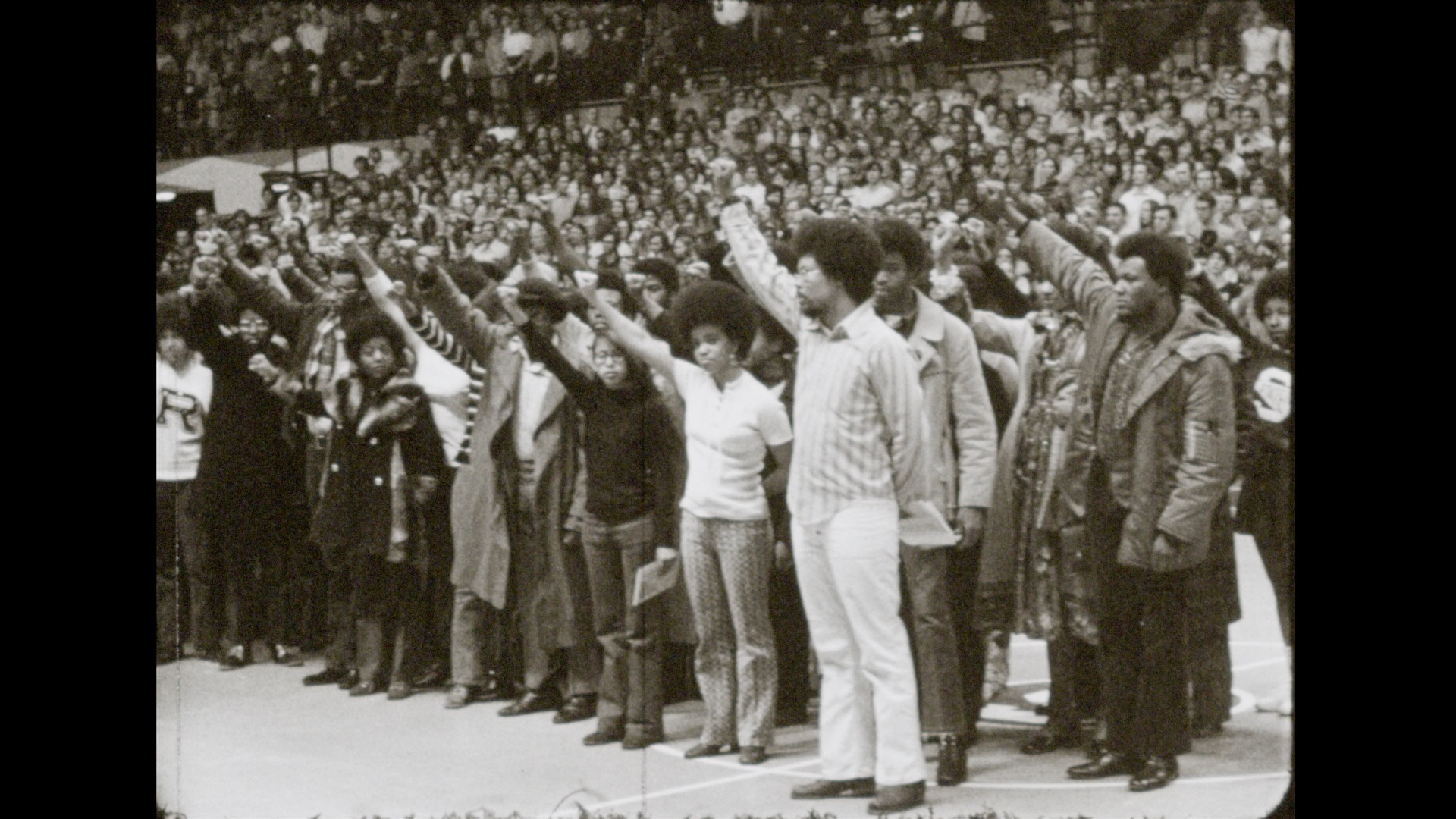 African American Student Protesters at Michigan State Spartans Men's Basketball Games, 1972