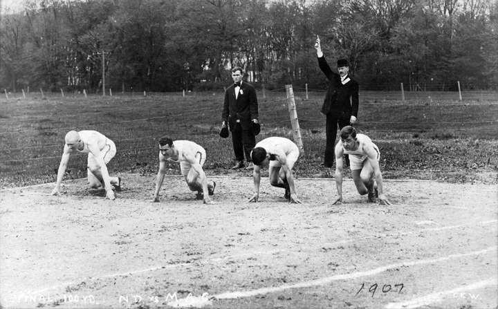Track, Notre Dame vs. M.A.C., 100 yd., 1907