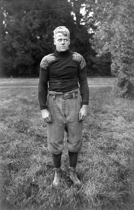 M.A.C. football player, circa 1900-1909