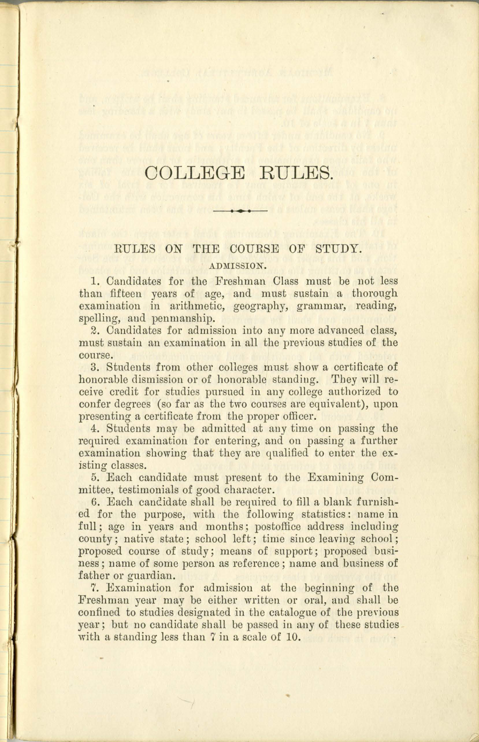Student Handbook, 1883