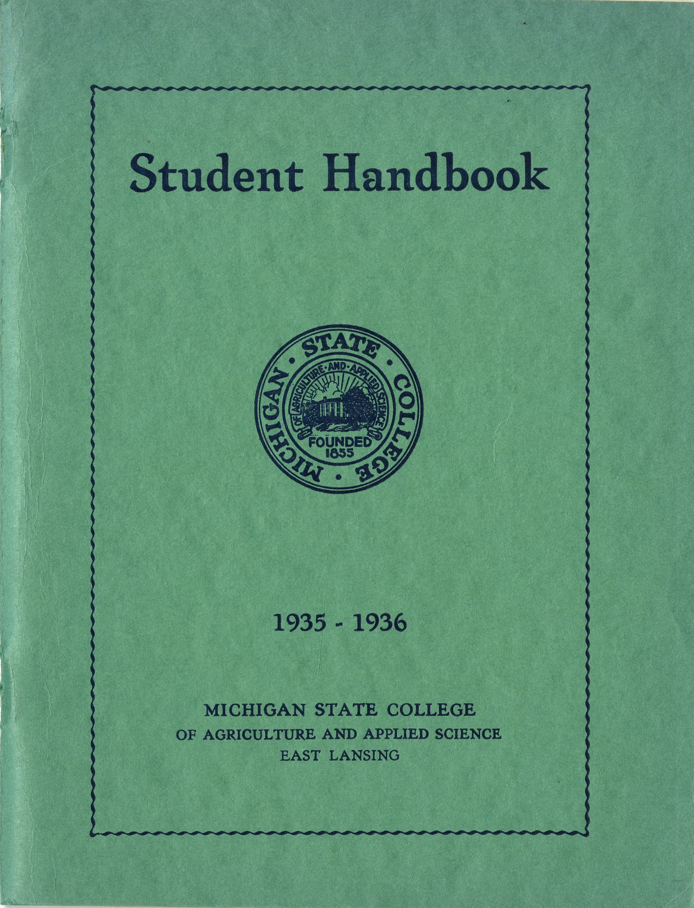 Student Handbook, 1935-1936