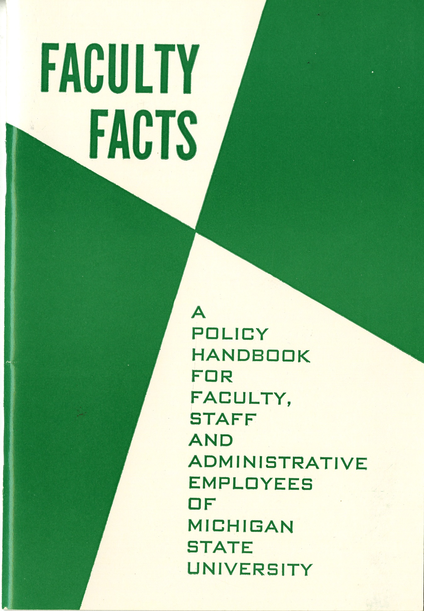 Faculty Handbook, 1956