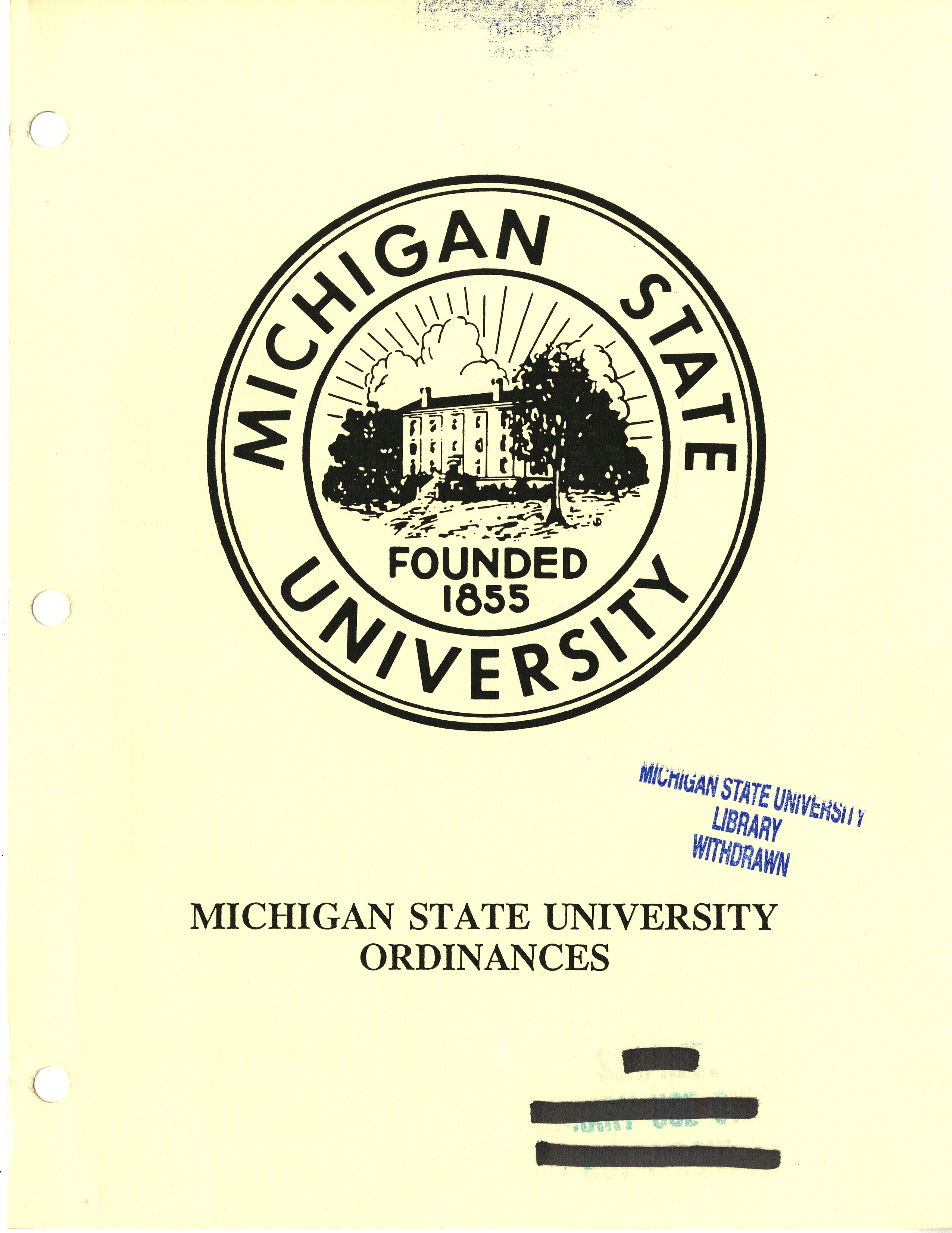 MSU Ordinances, 1992