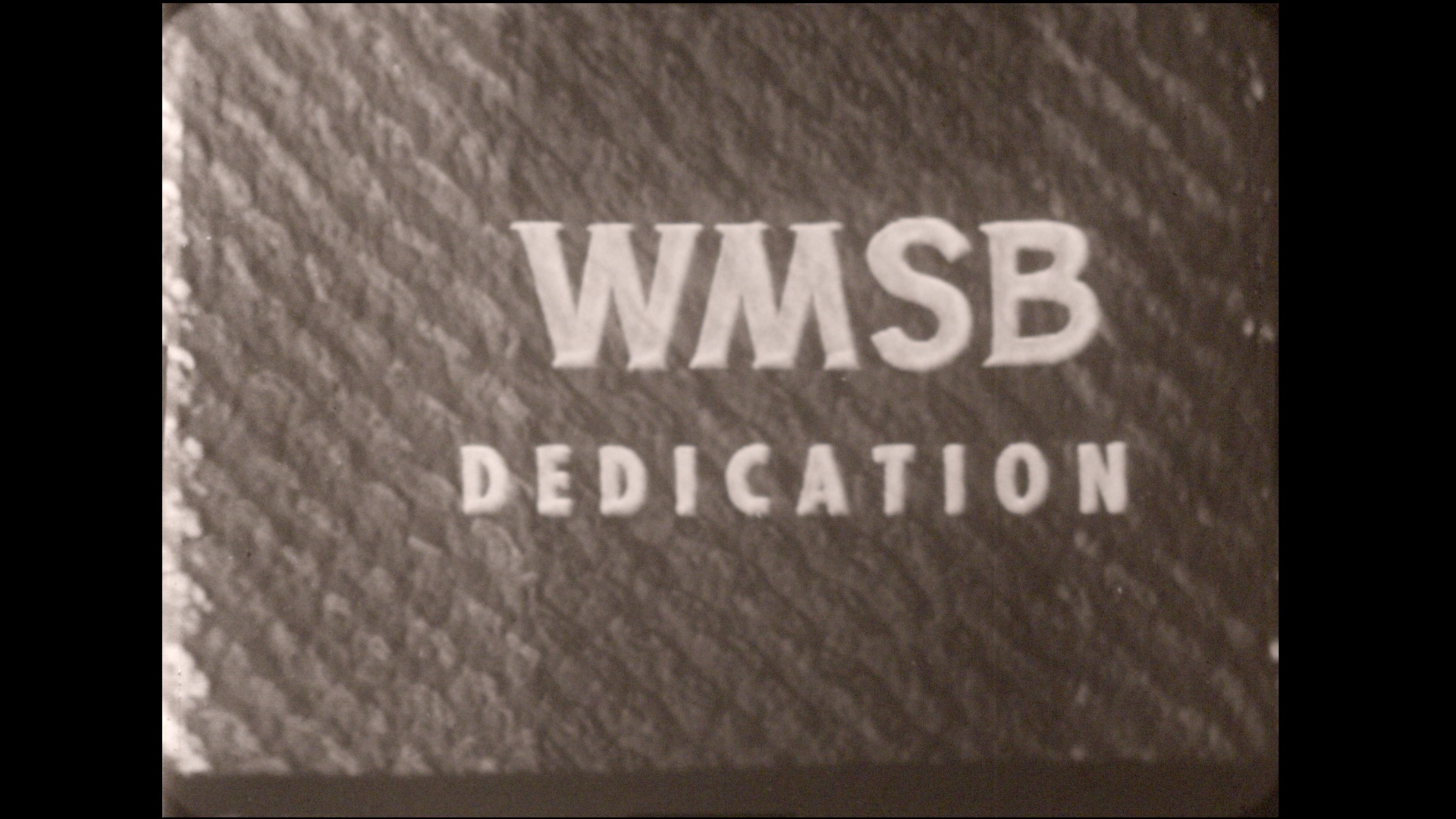 WMSB Dedication, 1959