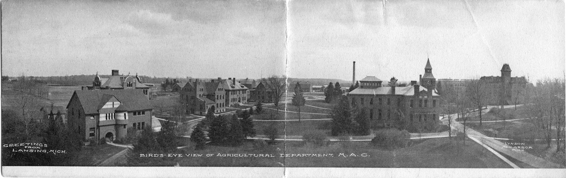 Panorama of the M.A.C. Agricultural Department buildings
