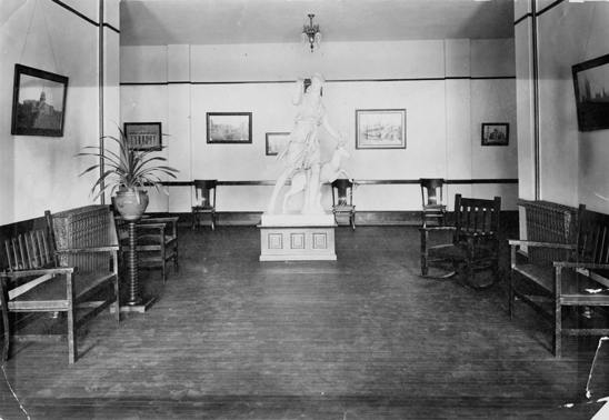 Statue of Diana and Her Fawn Inside Morrill Hall, date unknown