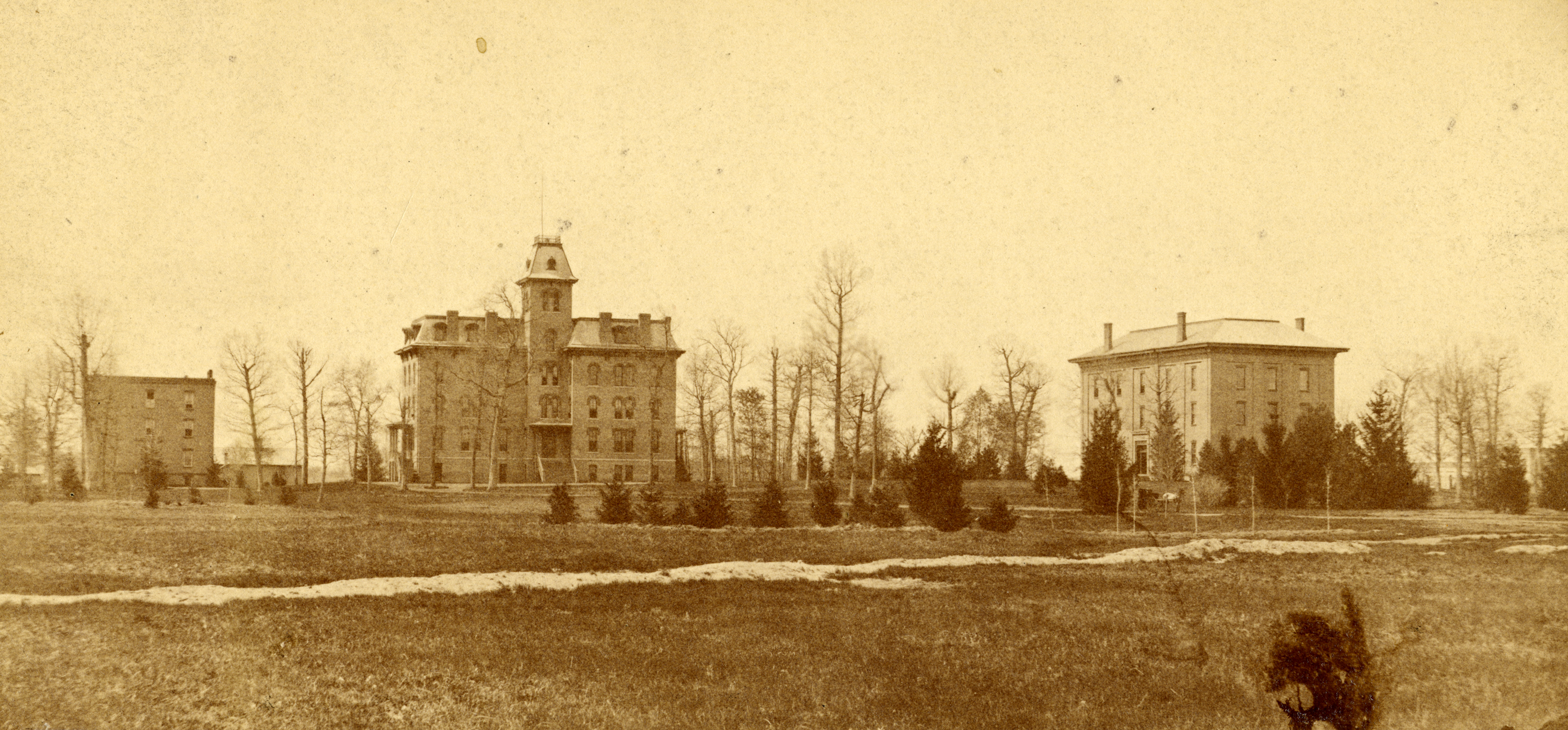 Panoramic View of Campus, circa 1872