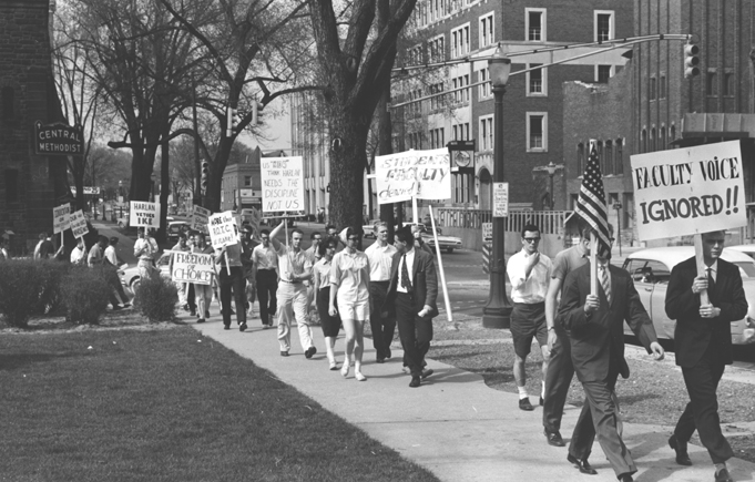 Protest Against Compulsory ROTC, 1960