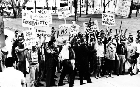 Protest Against Compulsory ROTC, 1960