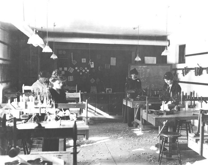 Woodworking Class, 1912