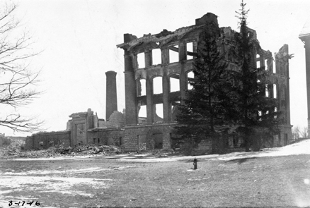 The Engineering Building after the 1916 fire