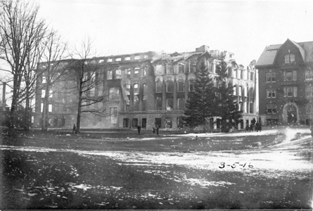 The Engineering Building after the 1916 fire