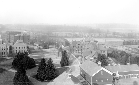 Aerial view North Campus, 1903.