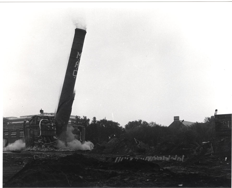 MAC Smokestack Demolition, 1960