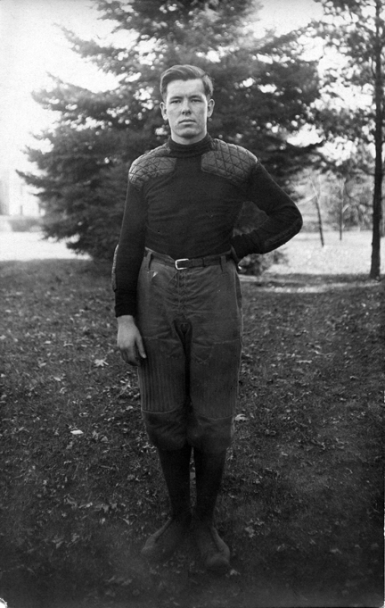 M.A.C. football player, circa 1900-1909
