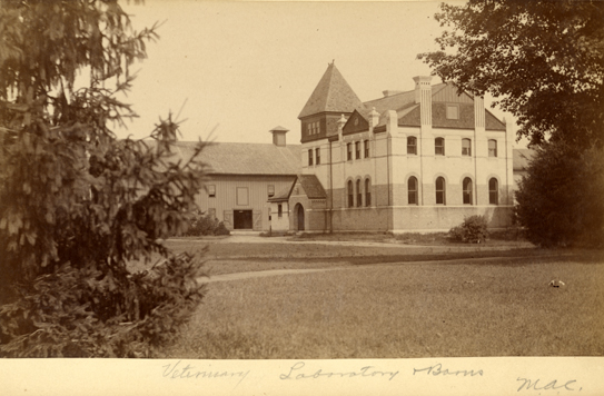 Veterinary Laboratory and barn, date unknown