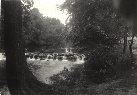 Red Cedar River falls, date unknown