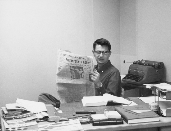 The State News editor, 1959