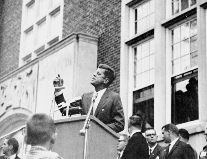 President Kennedy at the Union Building, 1960