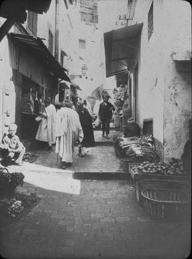 Market on Algerian side street, undated