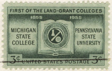 Commemorative centennial postage stamp, 1955