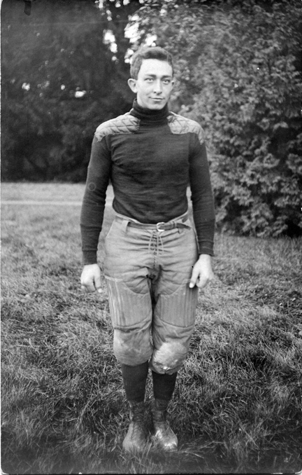 Bert Shedd, M.A.C. football player, circa 1900-1909