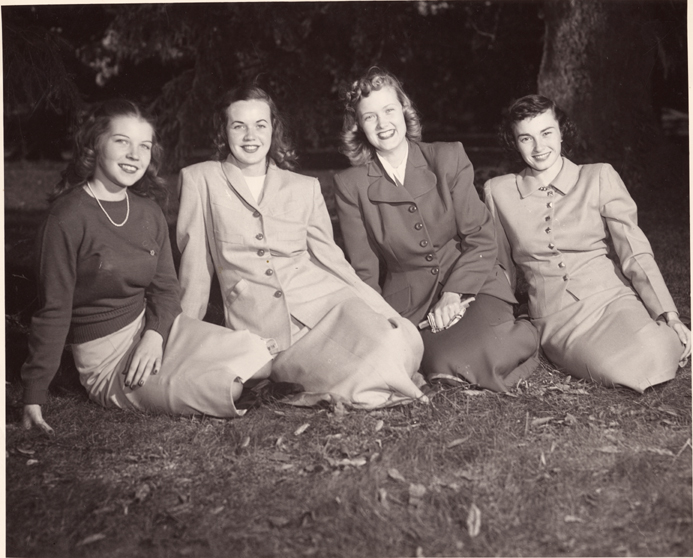 The homecoming queen and her court, 1948