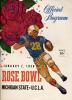 1956 Rose Bowl Program, UCLA-Michigan State