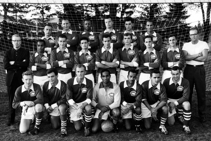 The men's soccer team, 1961