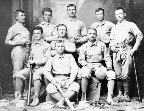 The MAC baseball team, circa 1886