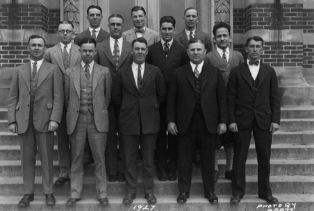 The MSU coaching staff, 1927