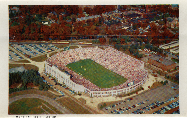 Macklin Field Stadium (Michigan State Centennial Postcard Pack), 1955
