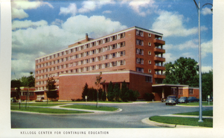 Kellogg Center for Continuing Education (Michigan State Centennial Postcard Pack), 1955