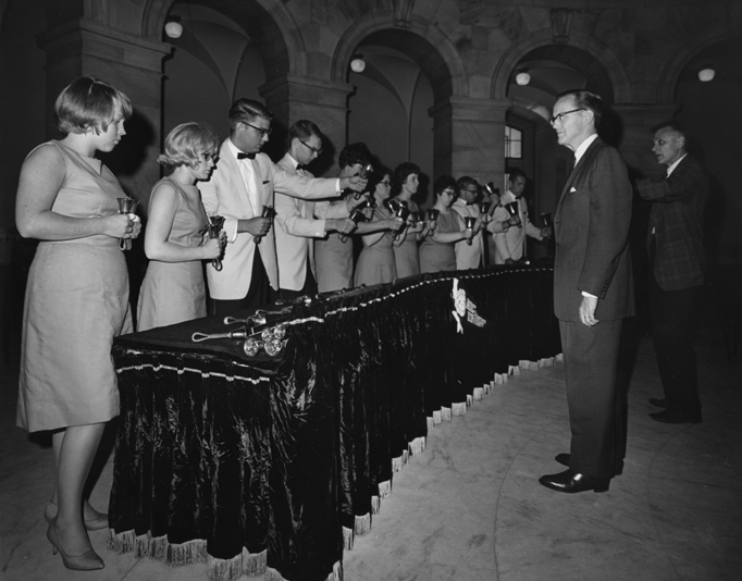 Spartan Bell Ringers perform at the U.S. Capitol, date unknown