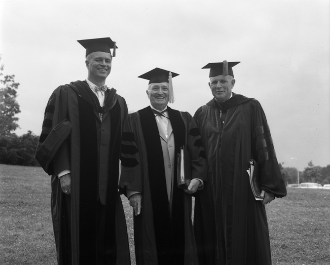 President Harry S. Truman, Governor Williams, and John Hannah, 1960