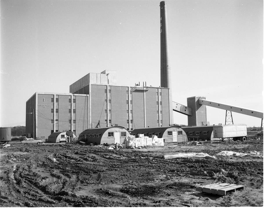 Simon Power Plant construction, 1965